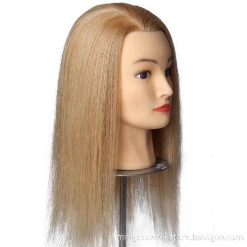 Beautiful dummy mannequin head for beauty salon